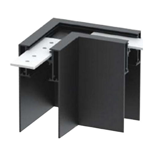 Povrchový / zavěšený systém MAG S35 - Rohová spojka profilu MAG S35, černá, OP5358 - foto 1