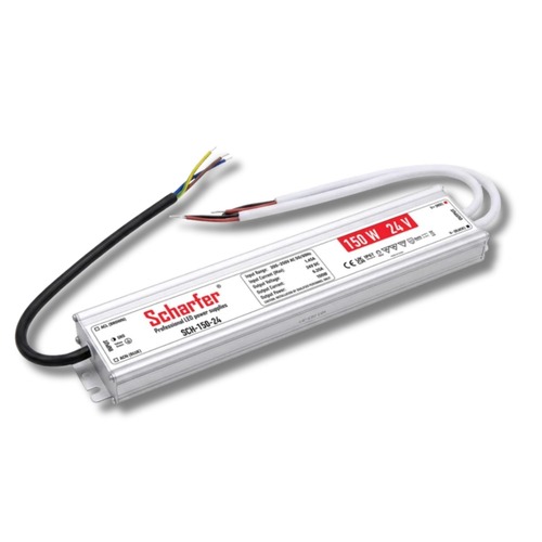 Napájecí zdroje 24V - LED napájecí zdroj Scharfer, 24V, 150W, 6,25A, IP67, SLIM, 7 let záruka - foto 1