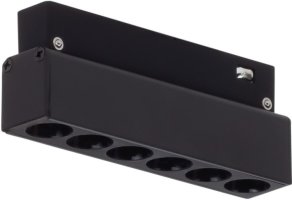 On/Off svítidla pro MAG - LED světlo do track magnetické lišty 6-Heads 205, IP20, 6 W, černé