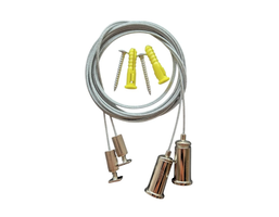 Úchyty, spojky, závěsný materiál - Sada pro zavěšení LED profilu, stříbrná, LP411-CLIP