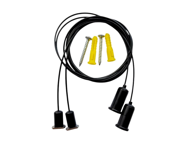 Úchyty, spojky, závěsný materiál - Sada pro zavěšení LED profilu, černá, LP411B-CLIP - foto 1