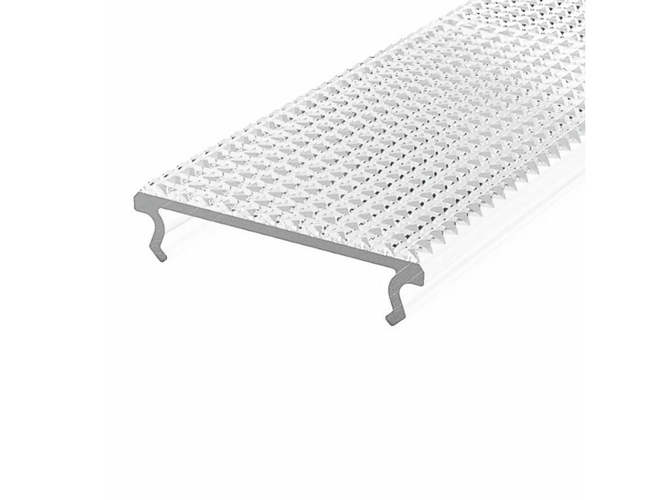 Difuzory a koncovky - Difuzor pro profil SUSPENDED 1, prizmatický, mléčný, 2m - foto 1