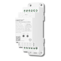T série - 5v1 LED ovladač pro jednobarevné a RGB+CCTsvítidla, 2.4GHz RF, DIN lišta 35mm, DC12-48V, 20A, Mi-Light, TR5
