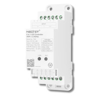 T série - 5v1 LED ovladač pro RGB+CCT LED pásky, WiFi + 2.4GHz RF, DIN lišta 35mm, DC 12–48V, 20A, Mi-Light, TW5